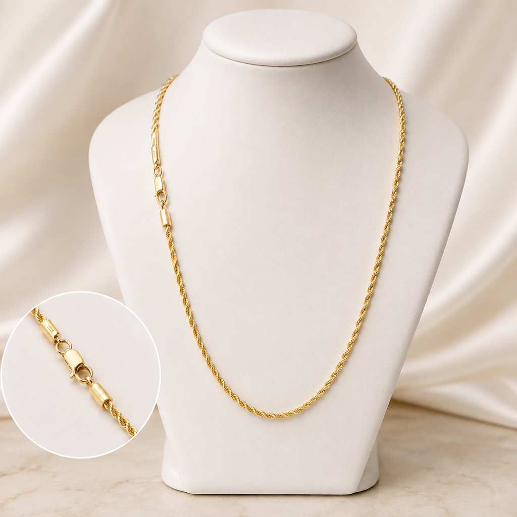 Cadena Lazo 65cm - Oro Laminado 18k