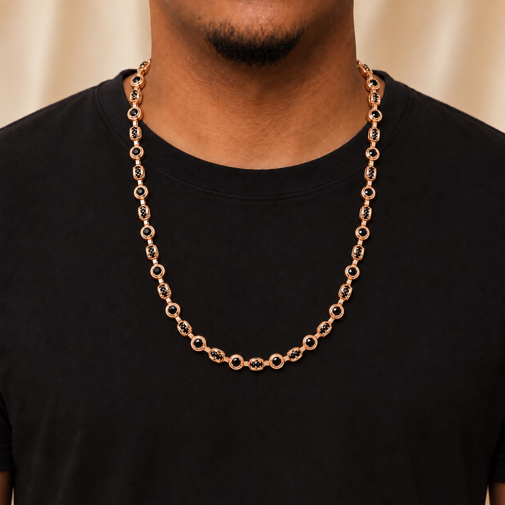 Cadena Black 65cm - Oro Laminado 18k